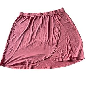 Comfort Code Cool Duds 3X Pink Skirt Womens Plus Size‎ Stretch Knit Wrap